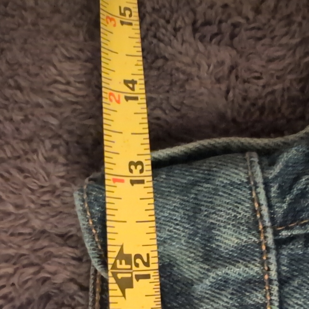 Frame| Blue Denim Slender Straight Jeans With Pockets Cotton Blend - Picture 8 of 14